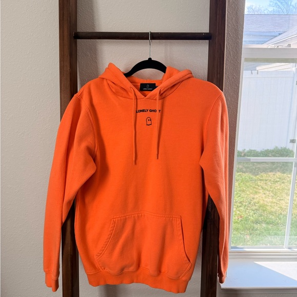 LONELY GHOST Tops - LONELY GHOST Orange Hoodie